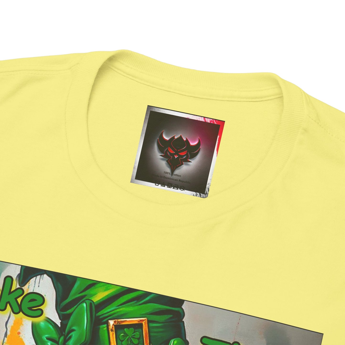 St. Patrick's Day Unisex Heavy Cotton Tee - "Make Your Own Luck Then Double Down" Fun Graphic Tee