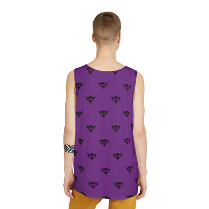 Purple Ungodly Apparel Logo Pattern Tank Top — Gothic Graphic Men's Tank