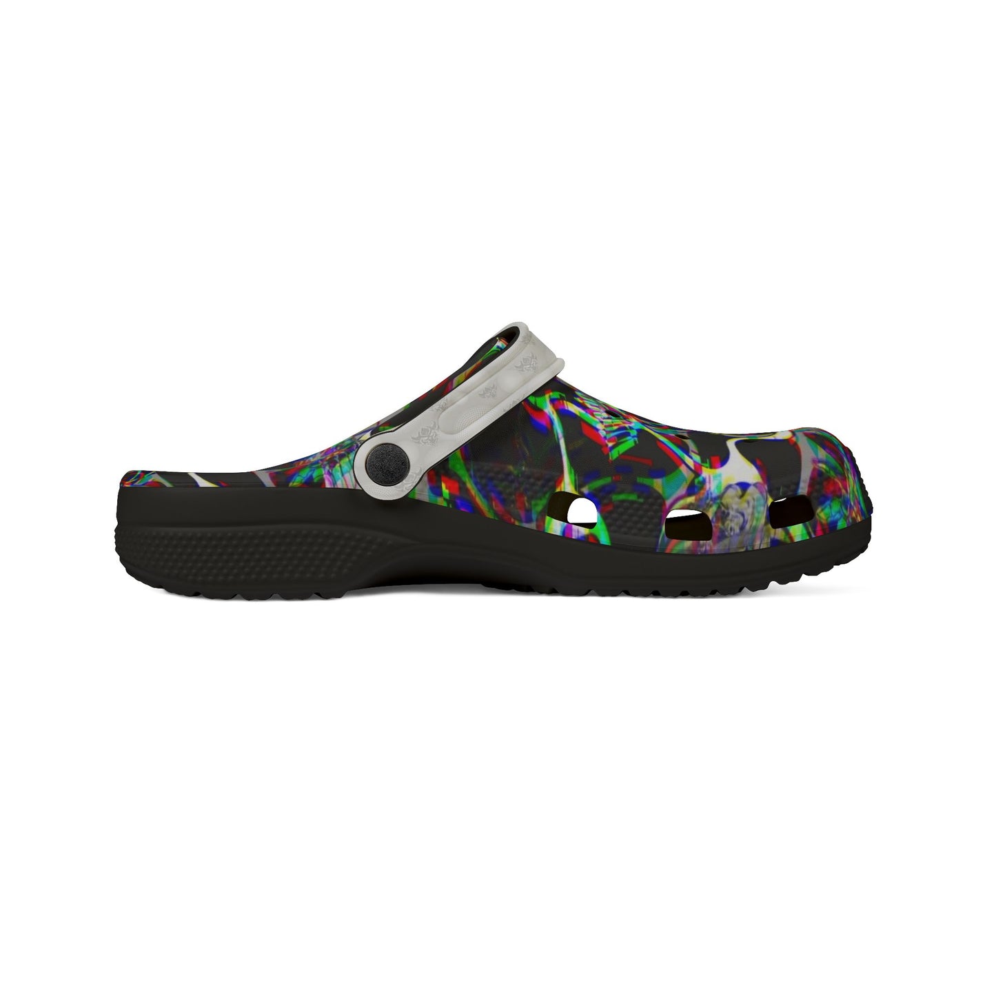 Ungodly Apparel Skull Glitch Clog