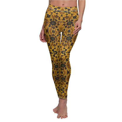 Stylish Botanical Print Leggings for Everyday Wear, Yoga, Exercise, Gifts, Chic Casual Outfit