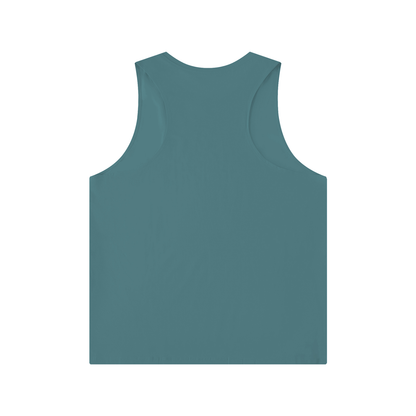 "Dog in Me" Men's Solid Color Crewneck Tank Top
