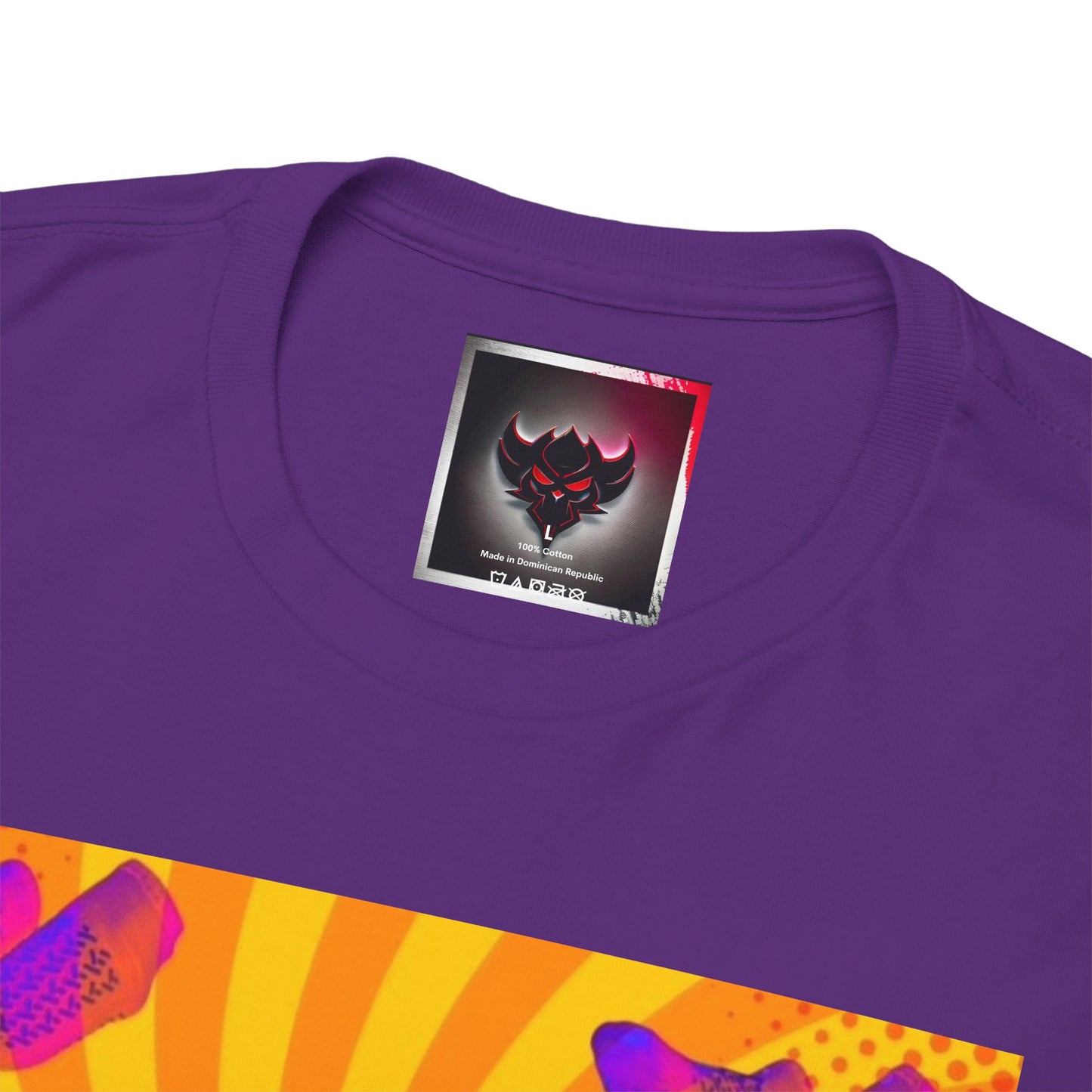 Graphic Tee — "Grippy Socks Grippy Box" Retro Heart Pop Art T-Shirt