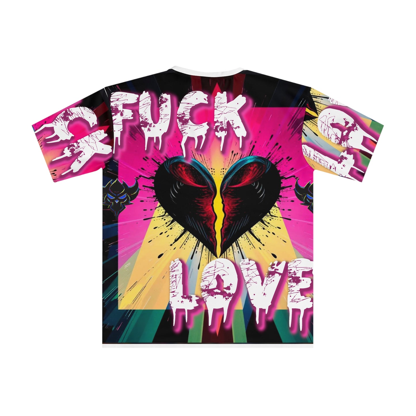 Emotional Graphic T-Shirt - "F*** Love" Design for Bold Expressions