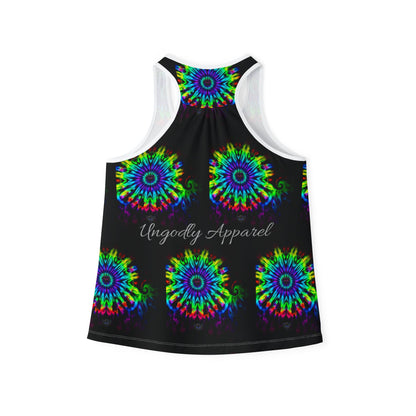Psychedelic Women's Tank Top, Edgy Summer Style, Boho Vibes, Festival Attire, Comfortable Everyday Wear