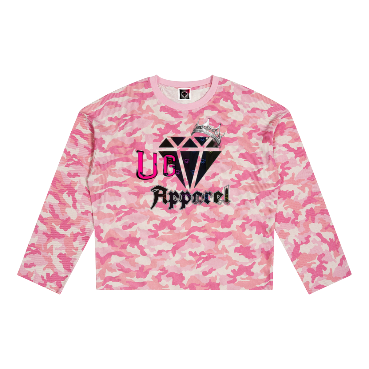 UG Apparel "Refuse to Conform" Unisex Camo Waffle Raw Edge T-Shirt