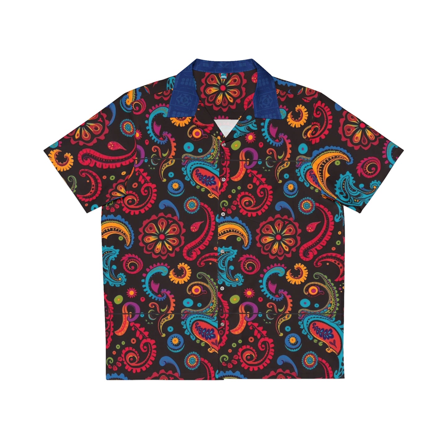 Men's Paisley Hawaiian Shirt — Colorful Retro Vacation Shirt