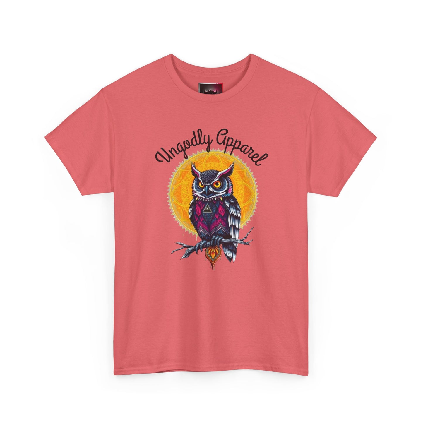 Owl Moon Graphic Tee — Vintage Illustration "Ungodly Apparel"
