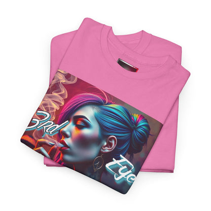 "3rd Eye Dialeted" Unisex Heavy Cotton Tee - Vibrant Art Tee for Creative Souls