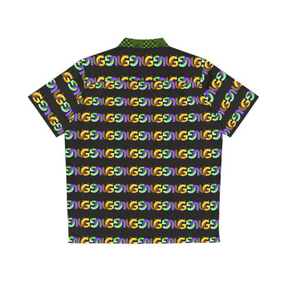Retro Rainbow UG Pattern Chain Print Hawaiian Shirt