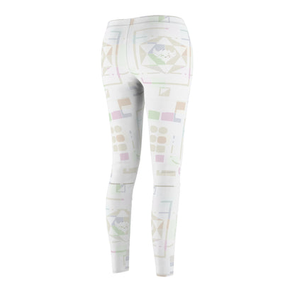 Ungodly Pastel Geometric Print Leggings — Women's Casual Leggings