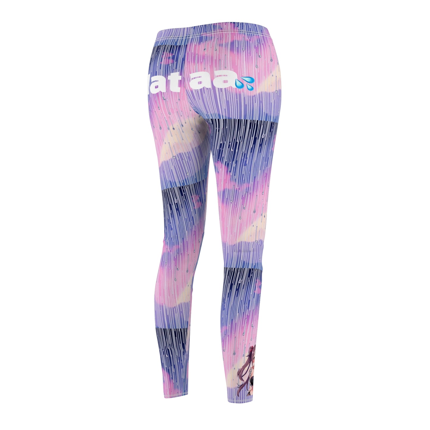 "Wataa" Watercolor Women’s Leggings | Yoga Pants, Activewear, Fitness, Casual, Gift for Her