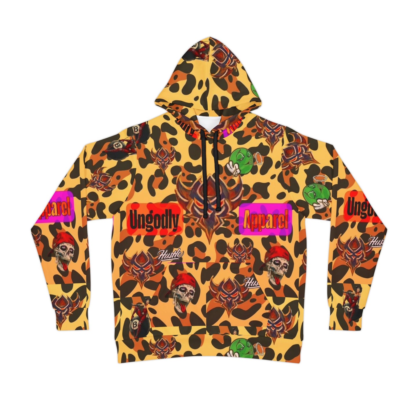 "Ungodly Leopard" Bold Graphic Athletic Hoodie