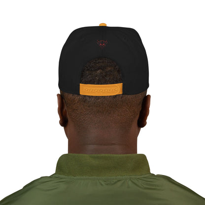 Embroidered Snapback Hat — Retro Sparkle Script