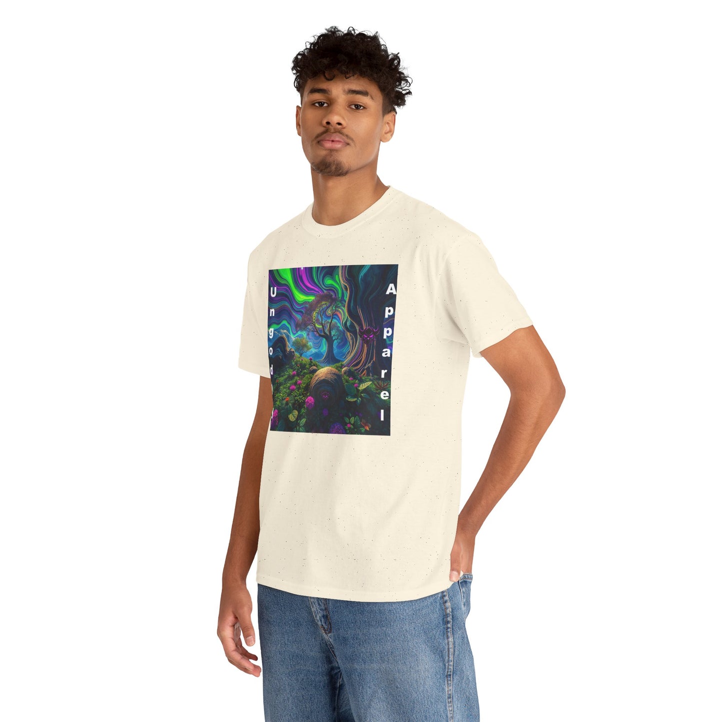 Ungodly Apparel Unisex Heavy Cotton Tee - Vibrant Nature Design