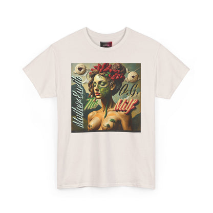 Artistic Unisex Heavy Cotton Tee - 'Mother Earth-The O.G. Milf' Design