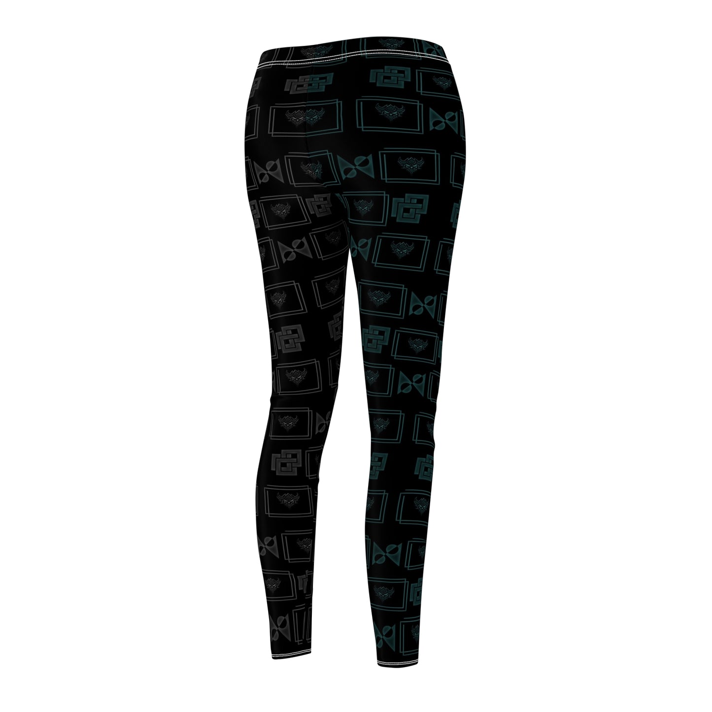 Black Ungodly Tech Pattern Leggings