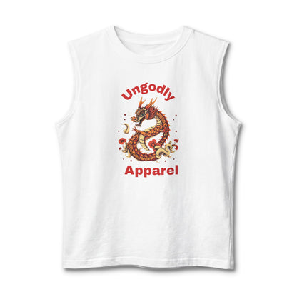 Dragon Muscle Tank — 'Ungodly Apparel' Vintage Oriental Dragon Graphic