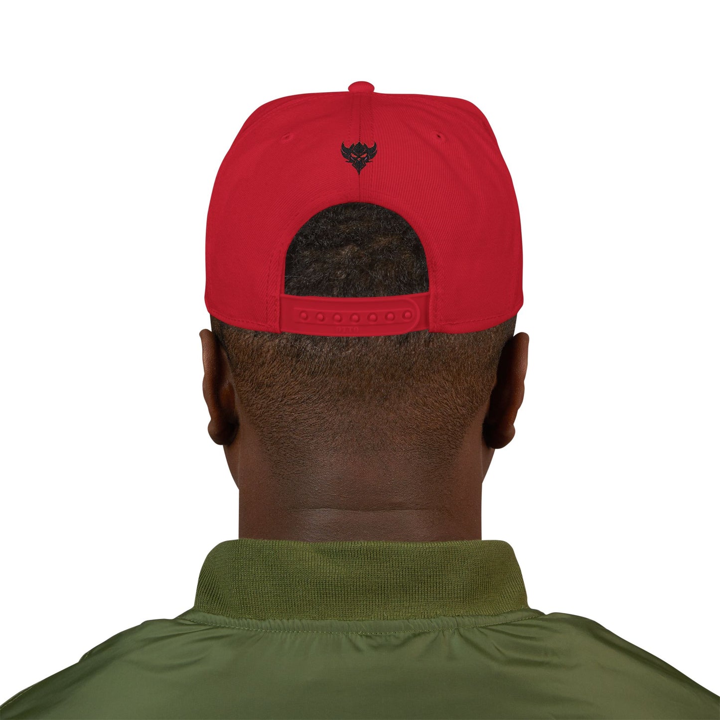 Embroidered Snapback Hat — Retro Sparkle Script