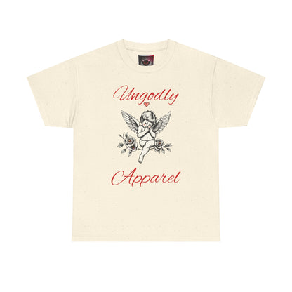 Angel Cherub Graphic Tee — "Ungodly Apparel" Vintage Rose Streetwear