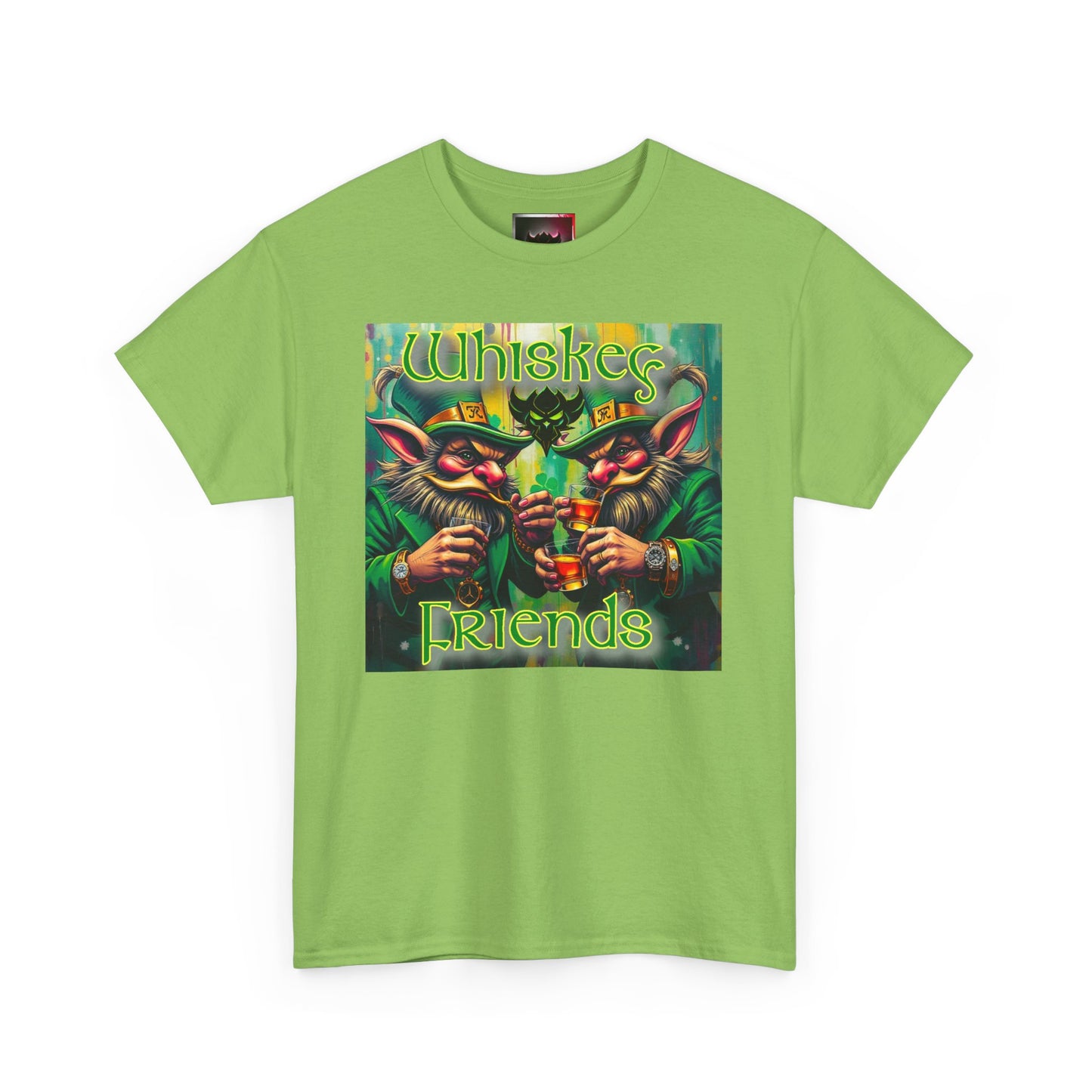 "Whiskey Friends" Unisex Heavy Cotton Tee - Fun Graphic T-Shirt for Drink Enthusiasts
