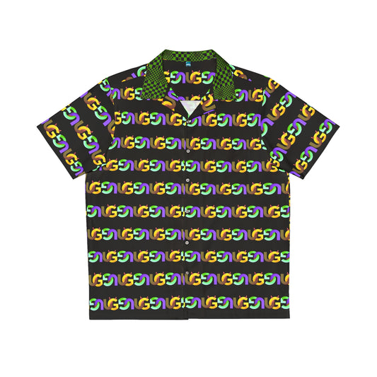 Retro Rainbow UG Pattern Chain Print Hawaiian Shirt