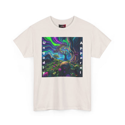 Ungodly Apparel Unisex Heavy Cotton Tee - Vibrant Nature Design