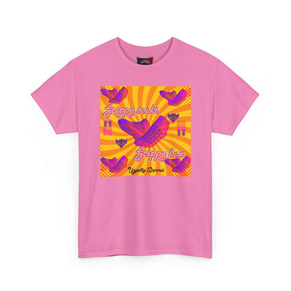 Graphic Tee — "Grippy Socks Grippy Box" Retro Heart Pop Art T-Shirt