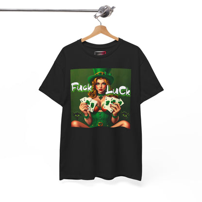 "F*ck Luck" Unisex Heavy Cotton Tee