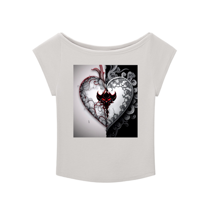 Half Hearted Essential Wide Neck Baby T-shirt