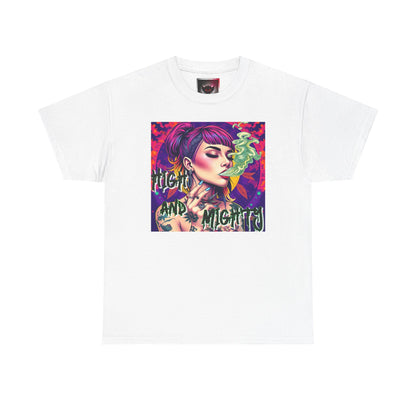 Chic Unisex Heavy Cotton Tee - 'High and Mighty' Graphic Shirt for Trendsetters