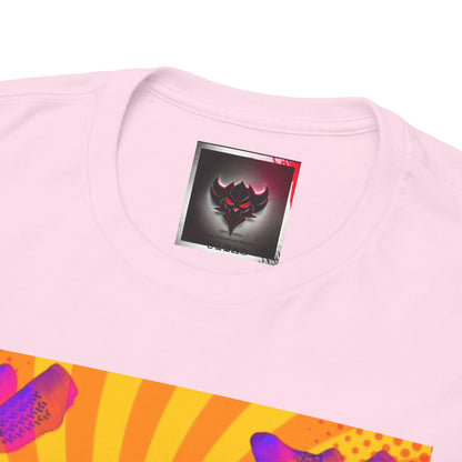 Graphic Tee — "Grippy Socks Grippy Box" Retro Heart Pop Art T-Shirt