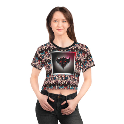 "Fairy" Bold Graphic Crop Tee, Edgy Streetwear, Festival Fashion, Urban Style T-Shirt, Casual Summer Top, Unique Gift Idea