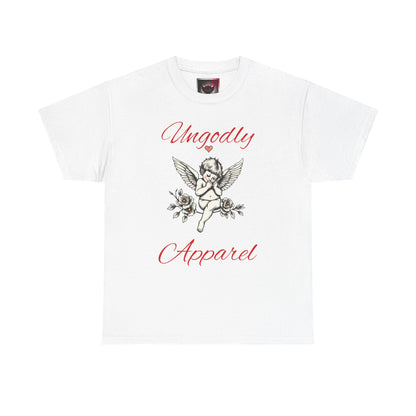 Angel Cherub Graphic Tee — "Ungodly Apparel" Vintage Rose Streetwear