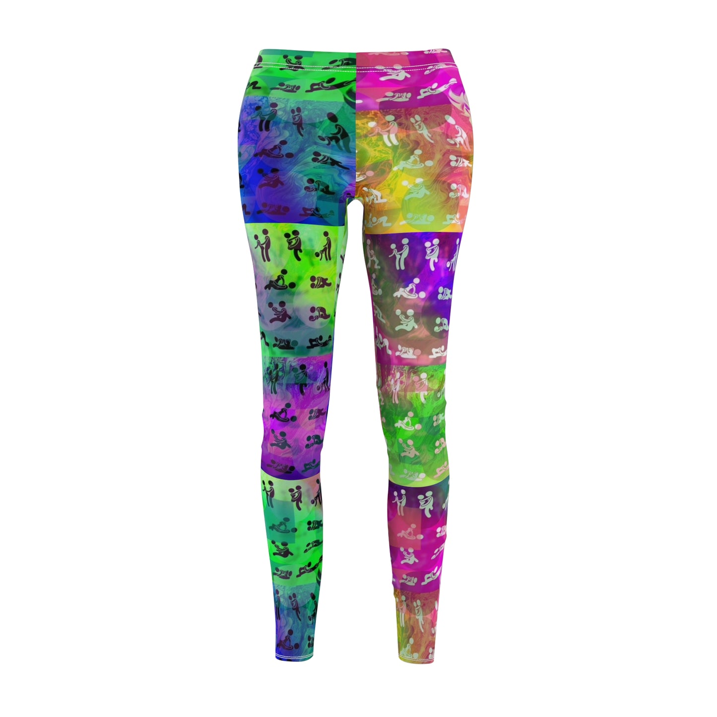 "Ungodly Positions: Kama Sutra" Vibrant Women's AOP Leggings - Stylish Comfortable Activewear