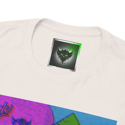 Abstract Pop-Art Graphic Tee — 'Apparel' Color Block Design