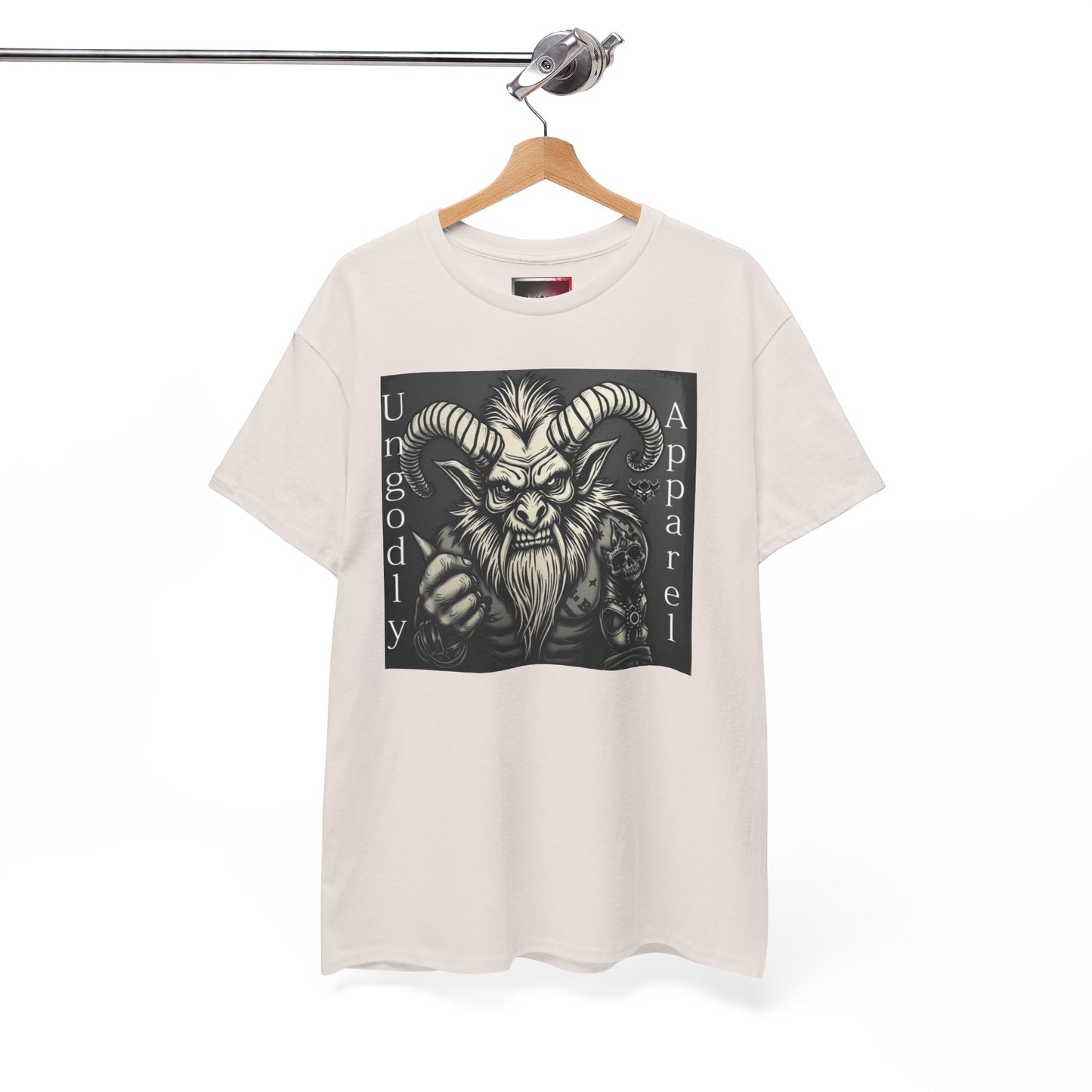T-Shirt — 'Ungodly Apparel' Krampus Skull Graphic Tee