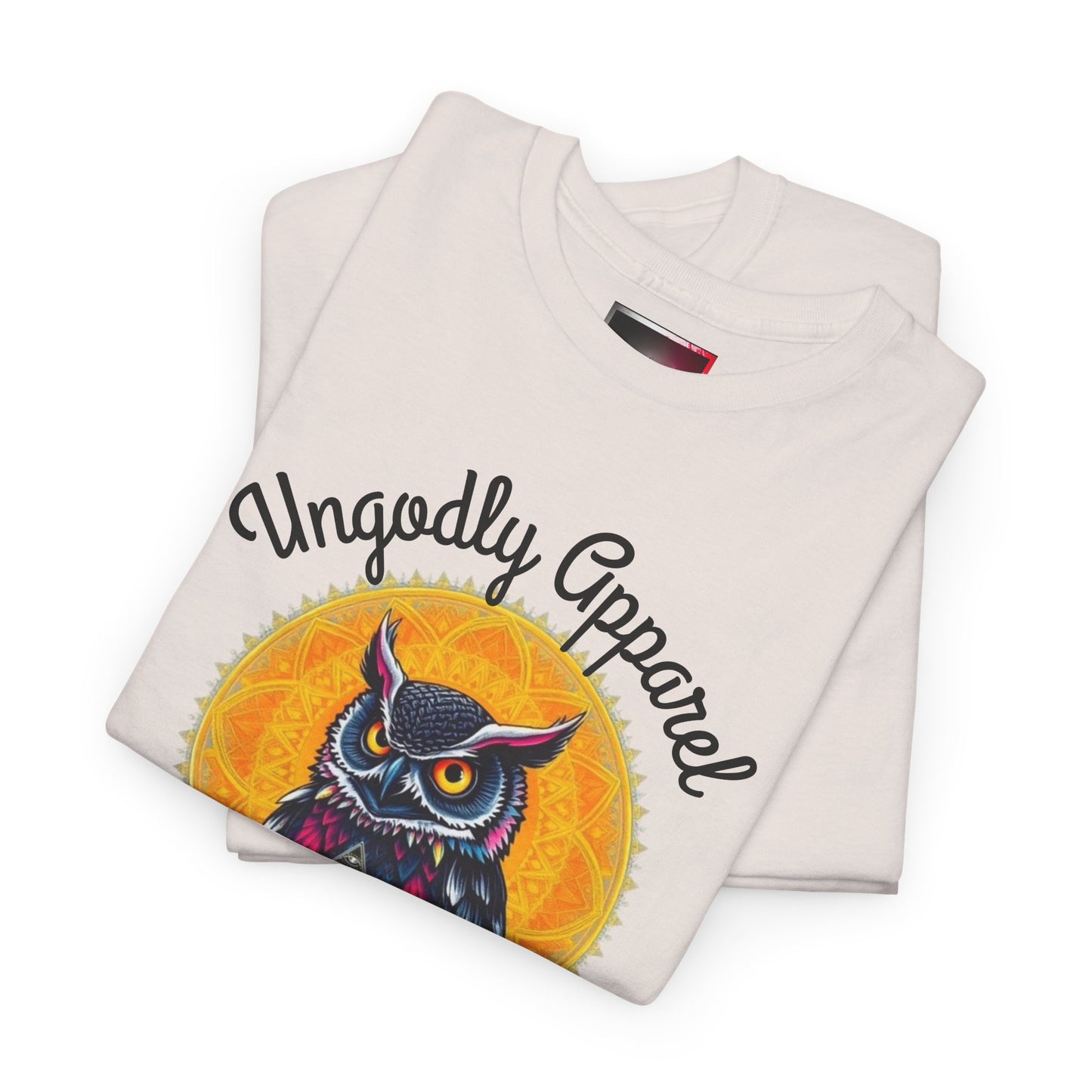 Owl Moon Graphic Tee — Vintage Illustration "Ungodly Apparel"