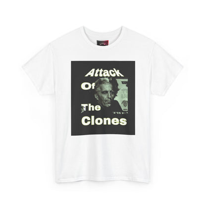 "Attack of the Clonez" Graphic Tee — Retro Sci‑Fi Movie Parody T-Shirt