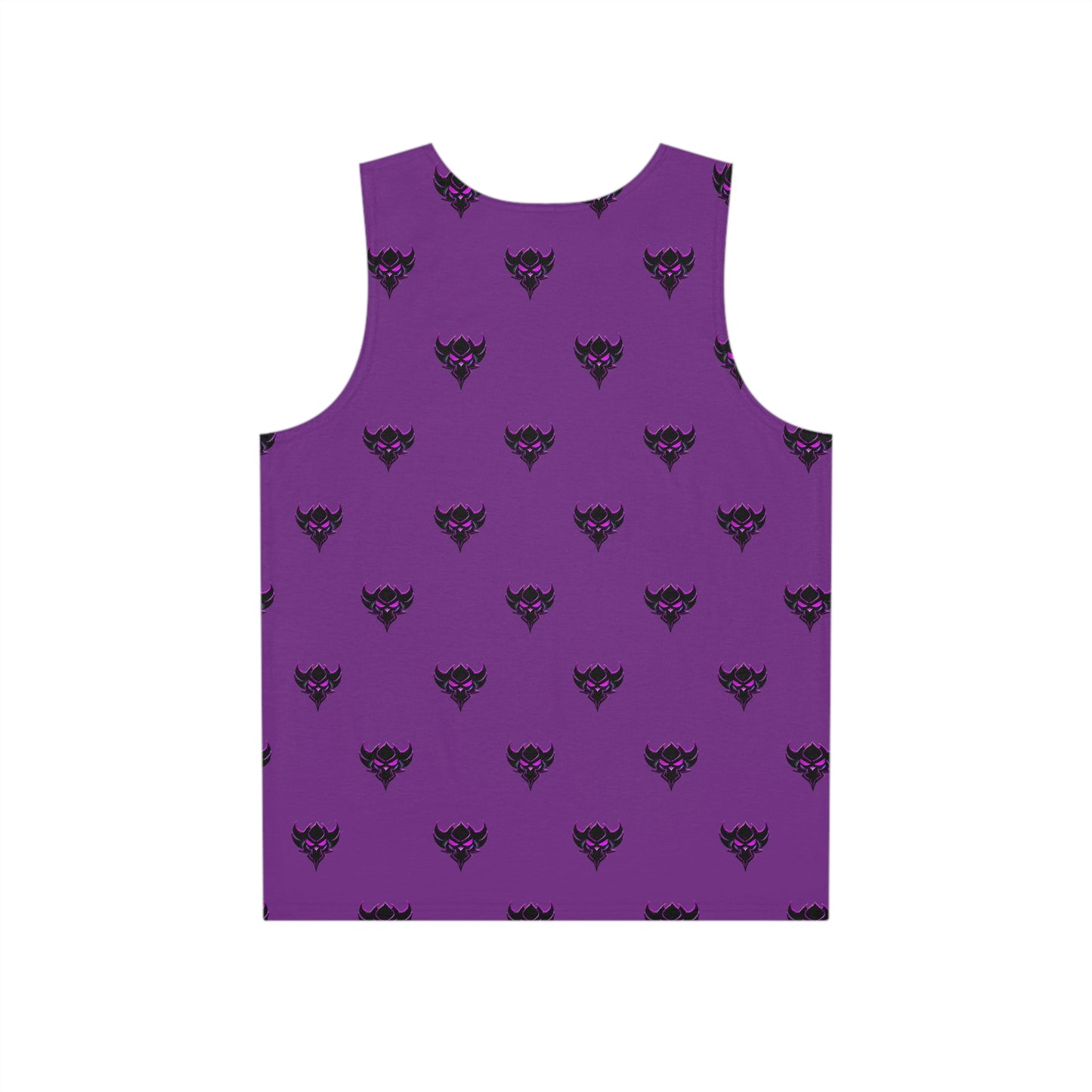 Purple Ungodly Apparel Logo Pattern Tank Top — Gothic Graphic Men's Tank