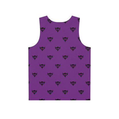 Purple Ungodly Apparel Logo Pattern Tank Top — Gothic Graphic Men's Tank