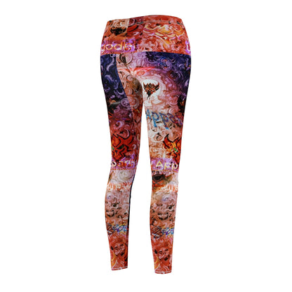 Demon Colorful Women's Cut & Sew Leggings - Trendy & Comfortable Activewear