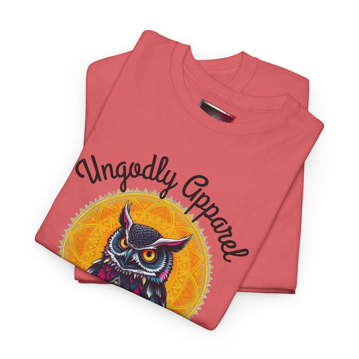 Owl Moon Graphic Tee — Vintage Illustration "Ungodly Apparel"