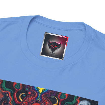 Unisex Heavy Cotton Tee - Vibrant "Ungodly Earth" Design for Nature Lovers