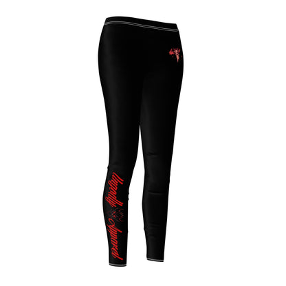 Bold Graphic Women's Leggings, Casual Activewear, Stylish Exercise Pants, Unique Fitness Leggings, Gifts for Her, Everyday Comfort Leggings