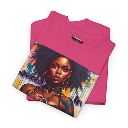 Empowered Art Unisex Heavy Cotton Tee - "Locked In" Design BLK