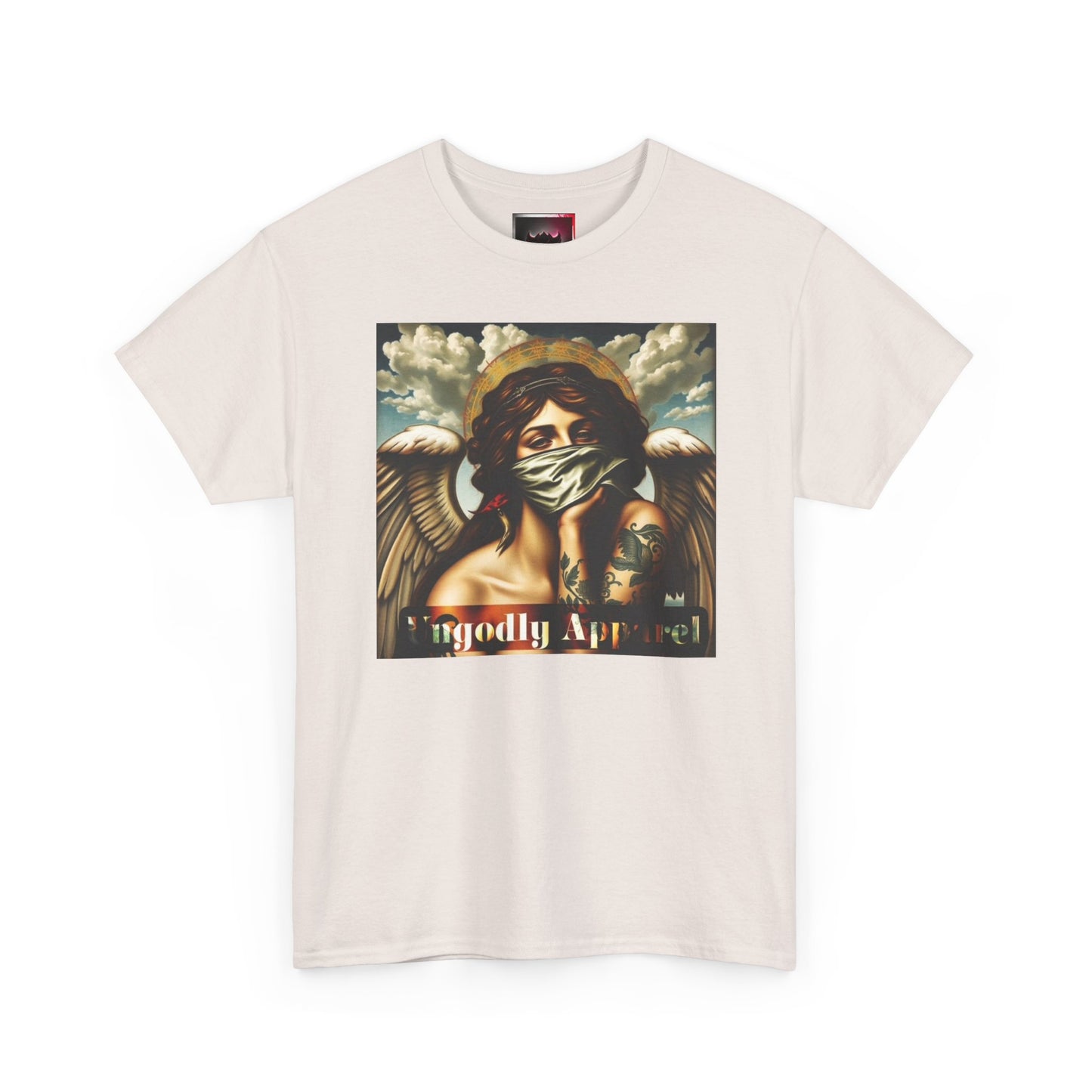 Angel Portrait Graphic Tee — 'Ungodly Apparel' Streetwear T-Shirt