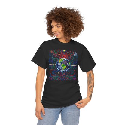 Unisex Heavy Cotton Tee - Vibrant "Ungodly Earth" Design for Nature Lovers