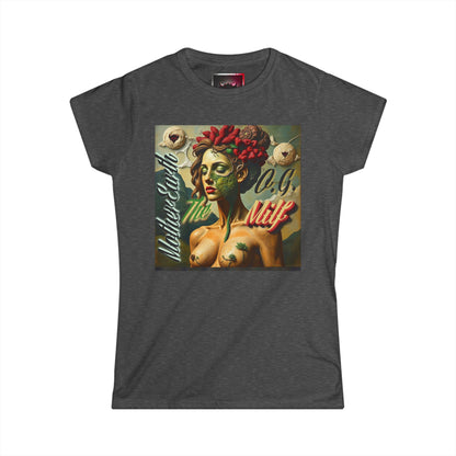 Feminine Art-Inspired Tee with 'Mother Earth: The OG Milf' Design
