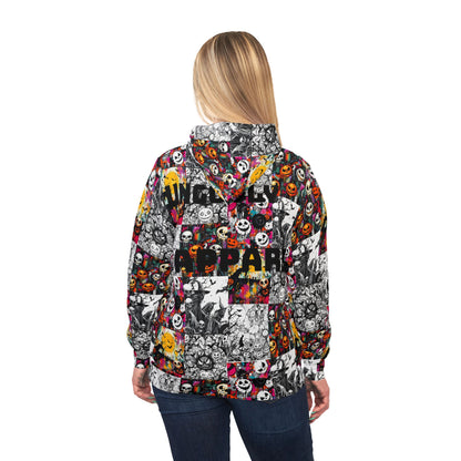 Horror Patchwork Style Hoodie