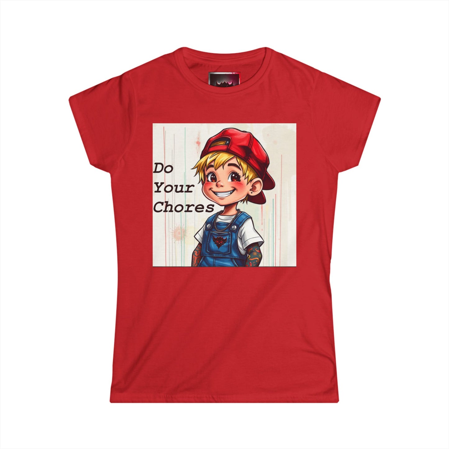 "Do Your Chores" Whimsical Chores Motivational Tee for Women - Fun Graphic Top, Gift for Moms, Everyday Wear, Casual Style, Parenting Humor